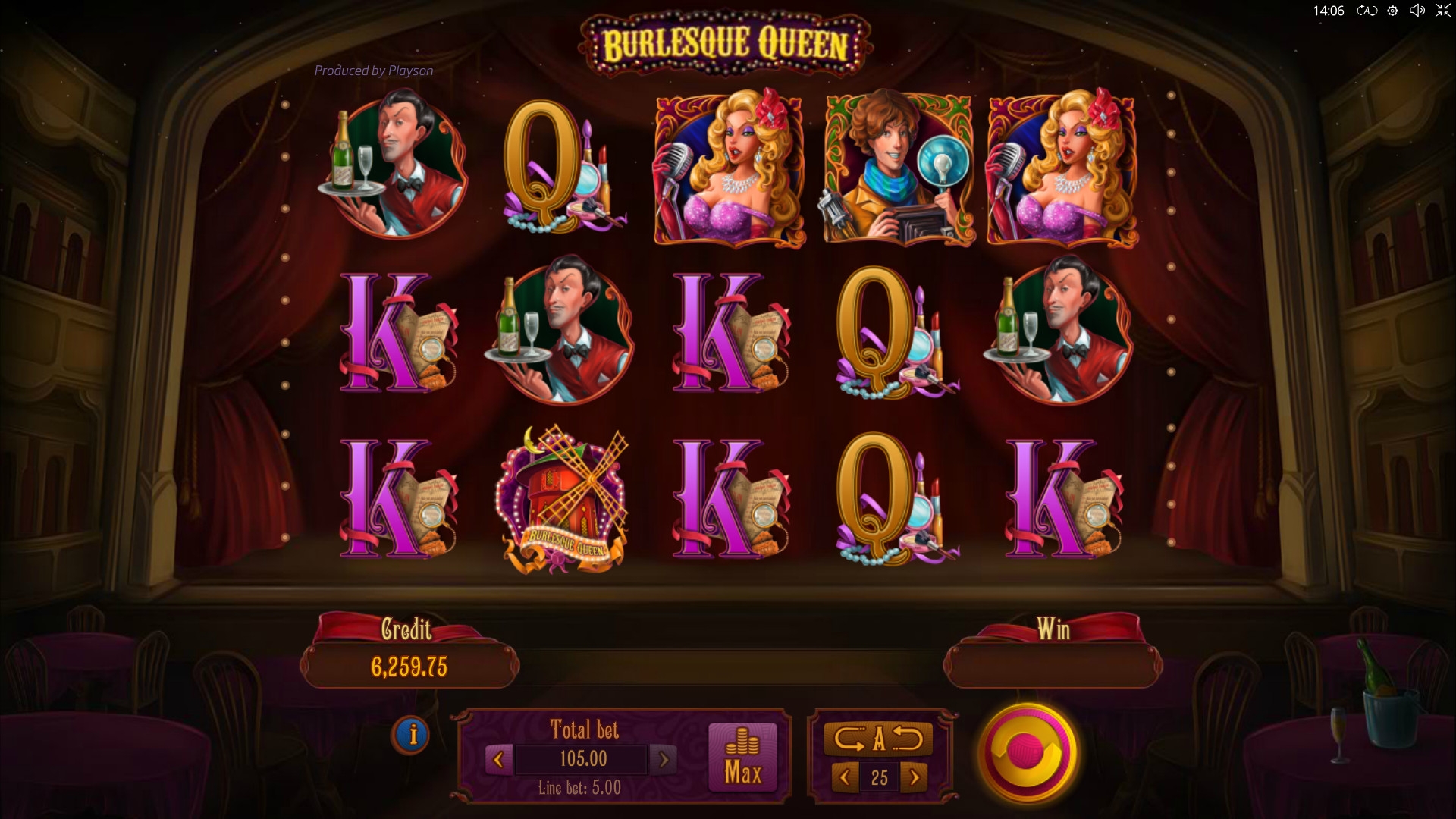 Burlesque Queen (Королева бурлеска) из раздела Игровые автоматы